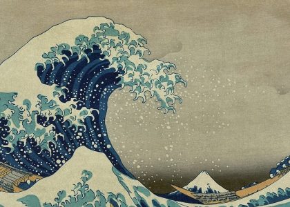 la gran ola de kanagawa de Katsushika Hokusai
